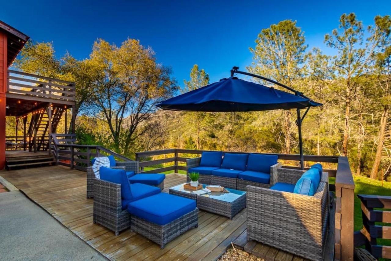 Sierra Vista Lookout Lodge With Creek, Waterfall And Waterholes, Minutes From Bass Lake And Yosemite South Gate North Fork Exteriör bild